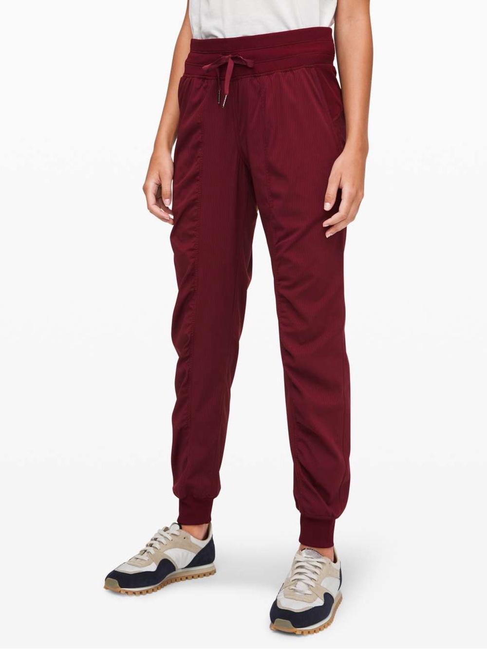 Lululemon Dance Studio Jogger Size 4 Deep Rouge Burgundy Swift Pants W5BPJS